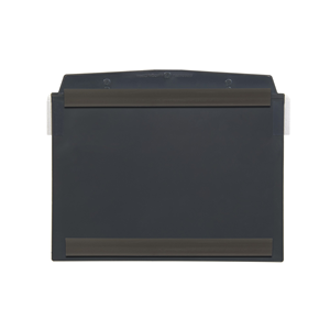 Portadocumenti con flap protettivo, magnetico, DIN A5 orizzontale, grigio scuro, 2 strisce magnetiche, 10 pz. / confezione.- SD2 - Product Image 2