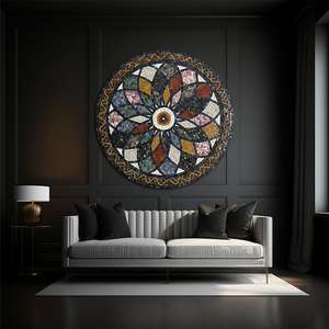 Signature Spectrum Stone Wall Hanging Decor Explosión de colores para la decoración del hogar antiguo - Product Image 2