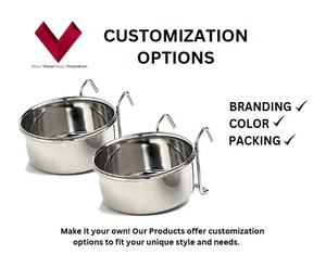 Reliable Price Stainless Steel Coop <b>Cup</b> Pet Bowl Travel Feeding Bowls Made from Durable Material - Product Image 3