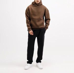 Sweat à capuche vintage pour homme en coton épais 100 % brodé et sérigraphié avec poche et design respirant – Collection Hiver - Product Image 3