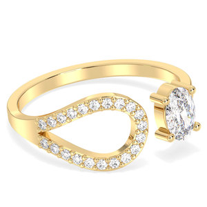 Anillos de Compromiso de Plata de Ley 925 con Moissanita, Precio de Fábrica REYES, para Mujer, Elegante Regalo de Boda, Joyería Fina - Product Image 3