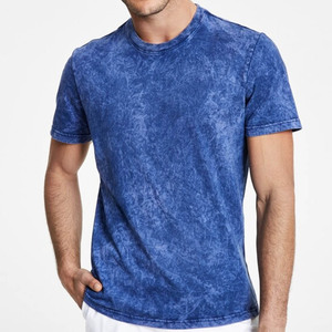 T-shirt en coton délavé à l'acide avec logo vintage, surdimensionné, personnalisé, à manches courtes, pour fabricants - Product Image 6