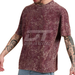 Nueva ropa de verano hecha en Pakistán, camisetas de lavado ácido para hombres, ropa de moda, camisetas de lavado ácido de Color personalizado para hombres - Product Image 1