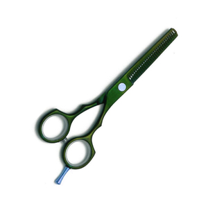 กรรไกรตัดผมมืออาชีพ สแตนเลสแท้ 4CR13 คมกริบ สีเขียว น้ำหนักเบา สำหรับร้านทำผม ตัดผมได้อย่างแม่นยำ - Product Image 2