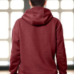Sweat-shirt à capuche décontracté pour hommes et femmes, pull de couleur unie, personnalité de la rue, cadeaux personnalisés, bricolage personnalisé LOGO de votre marque - Product Image 4