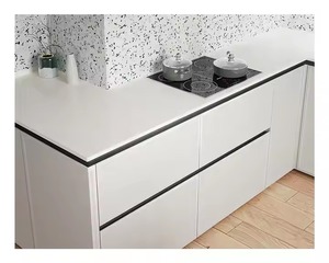Nouvelle conception de cuisine moderne européenne en bois, placage de bois, finition laquée mate, armoire de cuisine complète, provenant d'une usine au Vietnam - Product Image 6