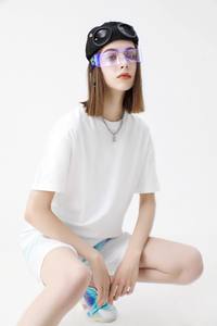 Offre Spéciale d'usine hommes décontracté surdimensionné 100% coton poids lourd courte longueur Logo personnalisé blanc uni T-shirt vierge pour hommes - Product Image 2