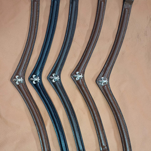 Handcrafted Leather Horse Bridle Browbands Soft Padded Durable Design Stylish <b>Equestrian</b> Tack for Riding Training and Show Use - Product Image 1