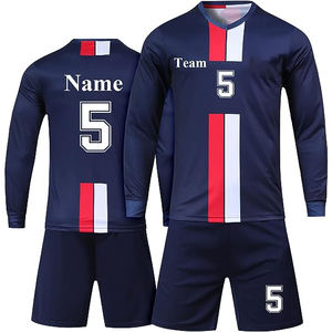 Maillot de football personnalisé Impression gratuite du logo Nouveau modèle Derniers modèles de vêtements de football Combinaisons d'uniformes de football - Product Image 2