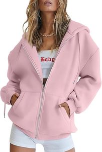 Sudaderas con capucha y cremallera de gran tamaño para mujer, chaquetas de invierno informales a la moda de otoño, diseño de punto transpirable para otoño - Product Image 4