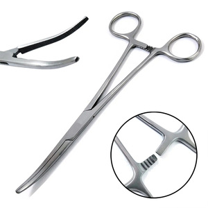 Pinzas Arteriales Curvas Profesionales de Acero Inoxidable, Instrumentos Quirúrgicos Manuales Reutilizables, Herramienta Médica con Logotipo Personalizado de Alta Calidad - Product Image 3