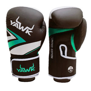 Gants de boxe d'entraînement MMA en cuir de vache véritable de haute qualité avec logo personnalisé pour les arts martiaux et la pratique de la boxe - Product Image 1