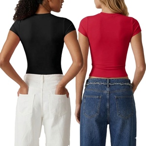 Fabricant de vêtements en gros, t-shirts respirants, prix bas, produits de haute qualité, séchage rapide, usage quotidien. - Product Image 2