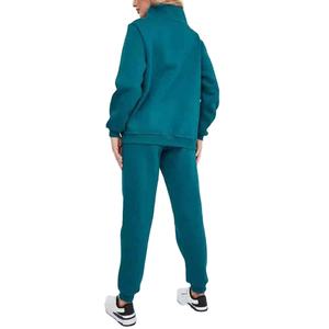 Sudadera con Capucha Extra Grande para Mujer con Logotipo Personalizado, Conjunto Deportivo de 2 Piezas con Pantalón, Estampado, Tejido de Felpa Cálido de Algodón y Poliéster 2026 - Product Image 4