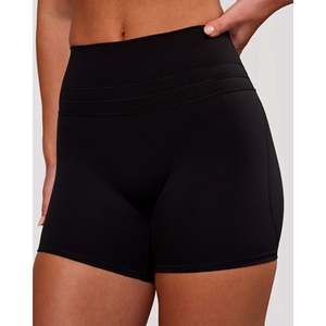 Short de course Luxe V-Contour taille haute 4 pouces - Noir - Product Image 2