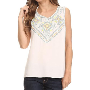 Débardeur grande taille coupe ajustée sans manches en tissu polyester 100% coton respirant et respirant pour femmes de meilleure qualité prix de gros - Product Image 1