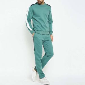 Nouvel ensemble de survêtement d'hiver à imprimé uni, 2 pièces, jogging pour homme, sweat-shirt et pantalon de survêtement, respirant, coton écologique - Product Image 2