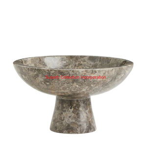 Superbe collection incorporation de bols en marbre naturel fabriqués à la main ensemble de bols de service et de décoration en pierre grise blanche pour la décoration intérieure - Product Image 3