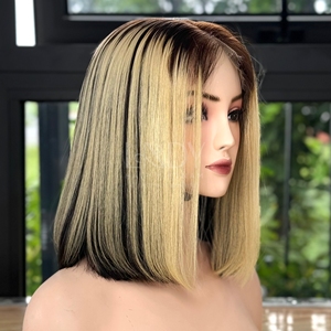 Pelucas Bob rectas de hueso de color rubio resaltado de la más alta calidad de un solo donante de cabello humano vietnamita - Product Image 3