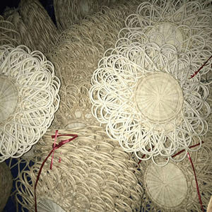 Plaque de chargeur en rotin Vintage prix usine pour Table décor à la maison plaque de chargeur en rotin Vintage pour décorations de Noël - Product Image 5