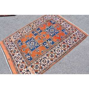 พรมเย็บปะติดด้านข้างทำจากขนสัตว์ตุรกี3.9ชิ้นพรมปูพื้นสี่เหลี่ยมผืนผ้าสำหรับวัยรุ่นใส่ทางเดินในห้องโถงทำด้วยมือ - Product Image 2