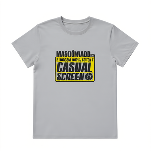 T-Shirt Unisex 210GSM 100% Cotone, Maglietta Casual Oversize con Logo Personalizzato Stampato sul Davanti - Product Image 2