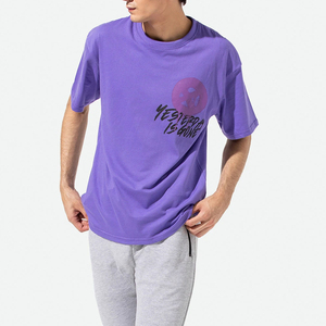 2024 haute qualité coton surdimensionné goutte épaule hommes T-Shirts Logo personnalisé tricoté conception en gros - Product Image 6