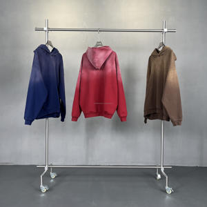 Sweat-shirt à capuche vintage à logo personnalisé, lourd, lavage à l'acide, sweat-shirt à capuche pour homme, taille plus, sweat-shirt à capuche pour homme - Product Image 5