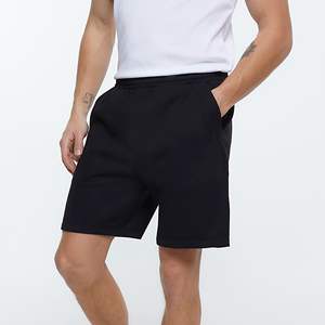 Pantalones cortos con logotipo bordado personalizado, 42% algodón, 58% poliéster, bolsillos laterales, elásticos, de cintura opaca, ajuste Regular, Jersey - Product Image 4