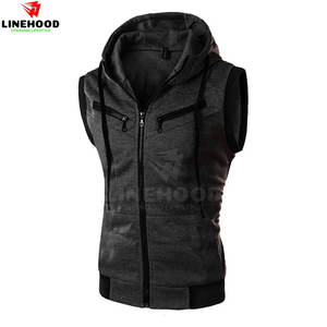 Best Selling <b>Men's</b> <b>Sleeveless</b> <b>Hoodies</b> 100% Cotton Blended for Winter Season Low MOQ - Product Image 1