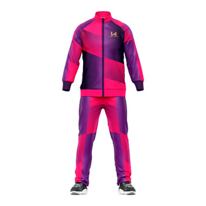 Survêtement d'hiver personnalisé de haute qualité pour homme, streetwear, sportswear, polyester/coton, polaire respirant, taille élastique, fermeture éclair - Product Image 1