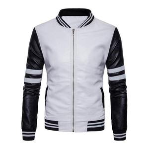 Blouson aviateur en cuir pour homme, style moto et motard, en toile et cuir de vachette, imperméable, personnalisable, avec capuche, pour l'hiver - Product Image 1