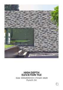 Azulejos de Porcelana para Paredes Exteriores de 300x600 mm, Fachada Arquitectónica - Product Image 4