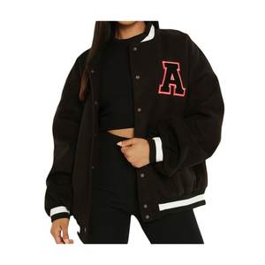 แจ็กเก็ตทีมตัวแทนของผู้หญิง, คอลเลคชั่นฤดูหนาวที่อบอุ่นแจ็คเก็ตสไตล์เลตเทอร์แมนลำลองและทันสมัย - Product Image 2