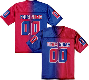 เสื้อเจอร์ซีย์ฟุตบอลผ้าตาข่ายสำหรับเด็กเสื้อเจอร์ซีย์สำหรับฝึกซ้อมกีฬาเสื้ออเมริกันฟุตบอลว่างเปล่าสำหรับเด็กเยาวชน - Product Image 2