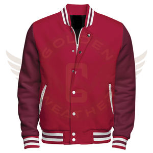 Fabricant OEM Veste en cuir à manches brodées en chenille de haute qualité pour hommes, personnalisée, durable, respirante et résistante à l'eau - Product Image 4