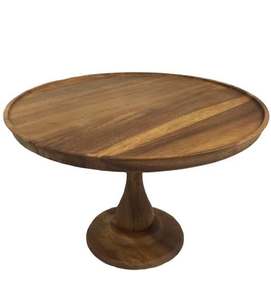 Base para Pastel de Madera Ecológica Premium, Base Resistente, Apta para Lavavajillas, Superficie Circular Amplia para Presentación de Postres en Bodas - Product Image 4