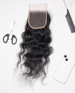 Frontales de Encaje HD 4x4, Cabello Humano Indio Remy 100% Virgen, Color Castaño Natural y Negro, 100 Gramos de Peso para Mujer - Product Image 3