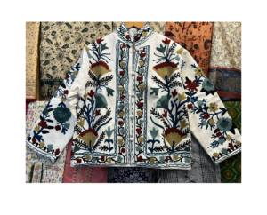 Veste TNT à broderie Suzani traditionnelle, vêtements pour femmes faits à la main, cadeau pour ses vêtements d'hiver uniques, cadeau de demoiselle d'honneur, - Product Image 1