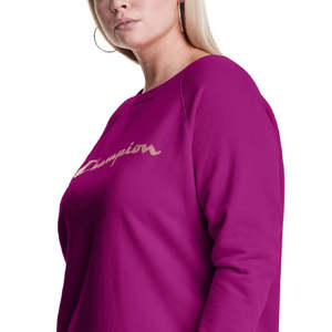 Felpa Grafica Champion da Donna Powerblend Signature Viola Taglia 2X in Maglia Anti-Pilling Leggera per Uso Quotidiano Invernale con Stampa Cartoon - Product Image 2