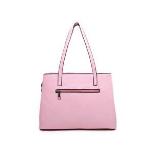 For <b>Pink</b> P35870 <b>Clutch</b> Handbag Large Capacity Open Closure Diamond Print Casual Tote Two Straps for Summer Formal Occasions - Product Image 1