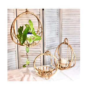 Wholesale Hot Design <b>Rattan</b> Hanging Basket Natural Hanging Flower <b>Planter</b> Baskets From Vietnam Manufacturer - Product Image 5