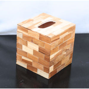 Porte-boîte à mouchoirs pour table à manger, distributeur de papier de soie, porte-serviettes en bois de Sesham, prix de gros - Product Image 2