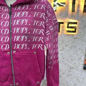 Alta fabricante cliente más demandado cremallera Sudadera con capucha color rosa impreso fábrica hecho precio barato sudaderas con capucha hombres sudaderas con capucha de los hombres - Product Image 5