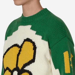 เสื้อสเวตเตอร์ถักอะคริลิคใส่ได้ทั้งชายและหญิงเสื้อสวมหัวผ้าแจ็คการ์ดกันยับสำหรับฤดูใบไม้ร่วง - Product Image 5