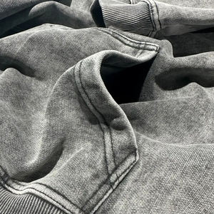 Premium Acid Wash Sun Fade and Casual Hoodies 100% Cotton Fleece High Quality Drop Shoulder hoodies For Unisex - Product Image 2
