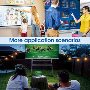 Bảng thông minh 55 inch được xây dựng trong hệ thống kép bảng tương tác 4K UHD màn hình cảm ứng hiển thị bảng điện tử kỹ thuật số - Product Image 4