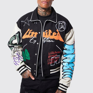 Veste universitaire de qualité supérieure avec logo personnalisé, broderie sur le devant, imperméable, respirante, streetwear d'hiver, veste d'équipe scolaire - Product Image 4