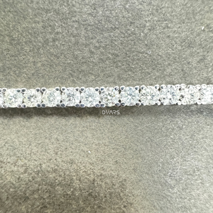 5.00 Carat Lab Grown Round Brilliant Cut Diamond Tennis <b>Bracelet</b> 14K Solid Gold Luxury Unisex Gift & Party Jewelry - Product Image 5