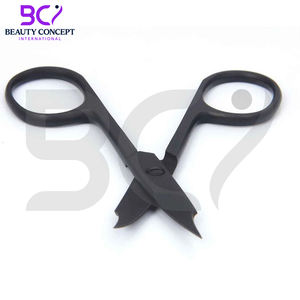 Ciseaux de manucure noirs 2026 en acier inoxydable, produit durable, lame tranchante, ciseaux de coupe professionnels pour cuticules et ongles - Product Image 3